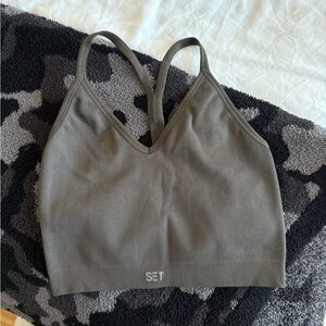 Gray set active sculptflex v bra